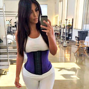 Playgirl Grey Leopard Print Latex Work Out Waist Trainer