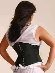 Plus Size Valentina Satin Steel Boned Underbust Corset