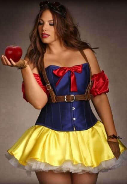 Snow White Steel Boned Overbust Corset