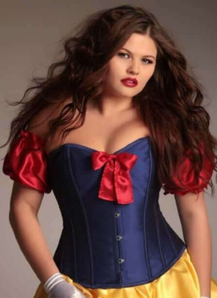 Snow White Steel Boned Overbust Corset