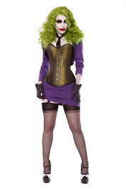 The Joker Corset With Purple Bolero & Skirt Outfit