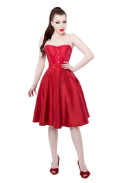 Playgirl Red Tafetta Circle Skirt