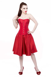 Playgirl Red Tafetta Circle Skirt