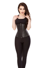 Playgirl Black Pure Latex Waist Trainer With Zip