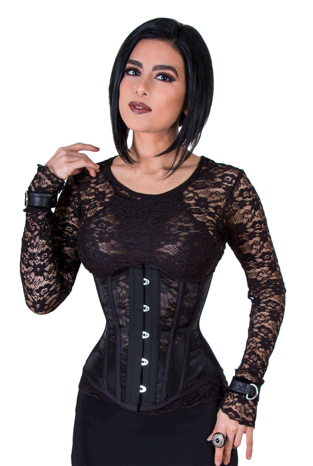 Black Mesh Corset