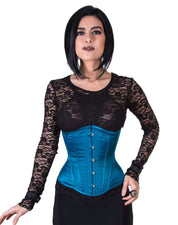 Dark Turquoise Steel Boned Corset