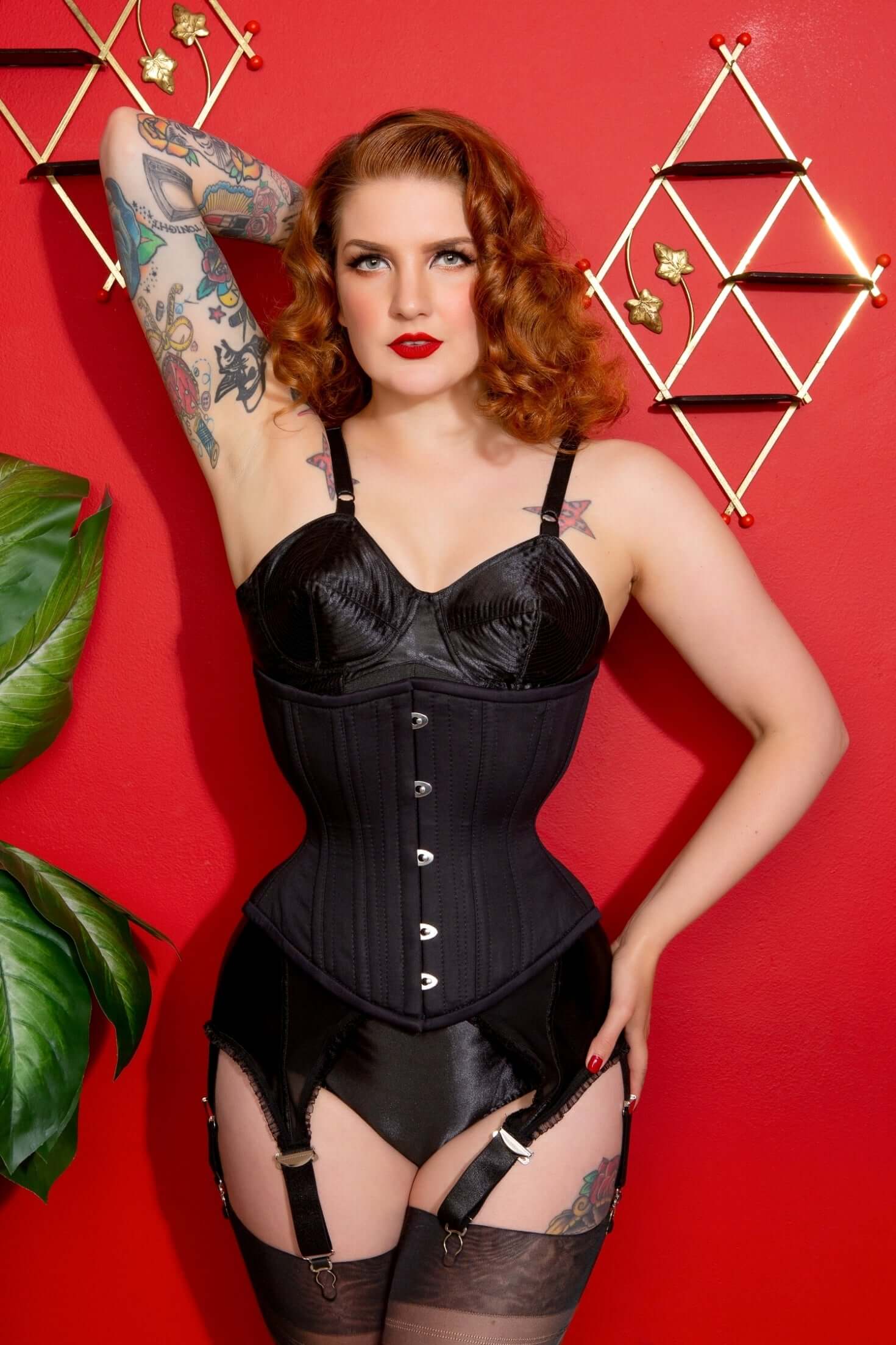Artemis Corset Designed by Lucy's Corsetry Hourglass Silhouette in Black