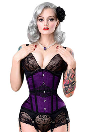 Intense Violet Steel Boned Corset