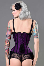 Intense Violet Steel Boned Corset