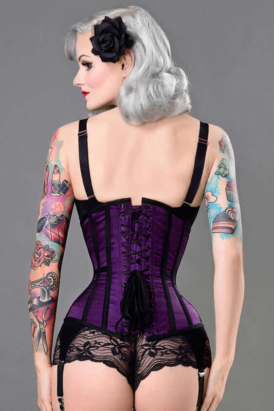 Intense Violet Steel Boned Corset