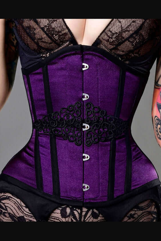 Intense Violet Steel Boned Corset