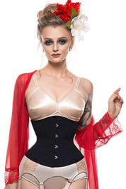 Black Classic Steel Boned Waist Cincher