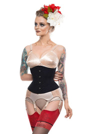 Black Classic Steel Boned Waist Cincher